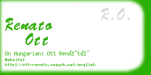 renato ott business card